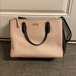 Kate Spade Black and Beige Tote Bag EUC